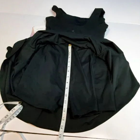 JoyLab Black Onyx Womens Active Dress XS Tiered Ruffle Skirt Workout,Casual Wear - Picture 13 of 14